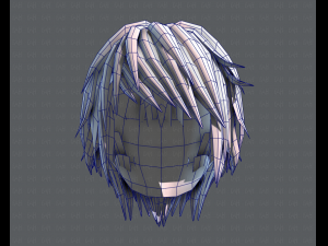 3d hair style for man typeb v02 3Dモデル