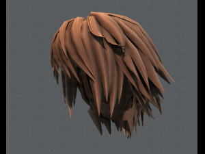 3d hair style for man typeb v02 3Dモデル