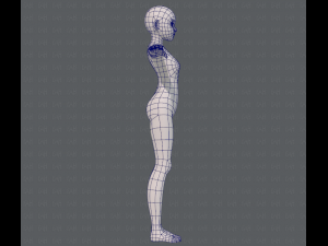 base mesh girl characterv06 3D-Modell
