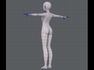 base mesh girl characterv06 3D-Modell