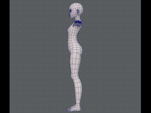 base mesh girl characterv06 3D-Modell