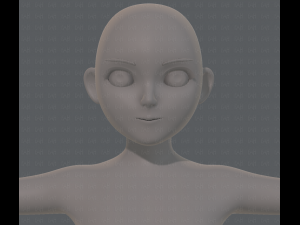 base mesh girl characterv06 3D-Modell