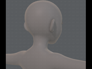 base mesh girl characterv06 3D-Modell
