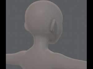 base mesh girl characterv06 3D Model