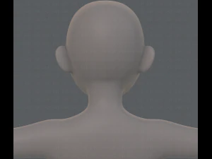 base mesh girl characterv06 3D Model