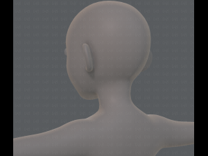 base mesh girl characterv06 3D-Modell