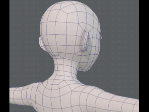 base mesh girl characterv06 3D-Modell
