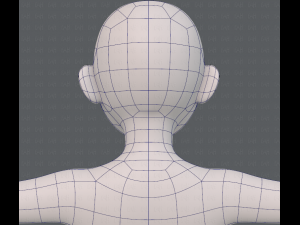 base mesh girl characterv06 3D-Modell