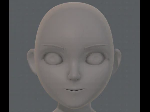 base mesh girl characterv06 3D Model