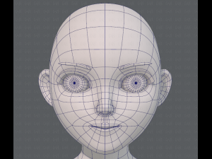 base mesh girl characterv06 3D-Modell