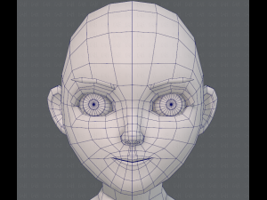base mesh girl characterv06 3D-Modell