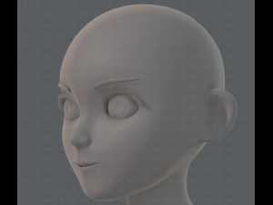 base mesh girl characterv06 3D-Modell