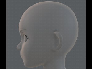 base mesh girl characterv06 3D-Modell