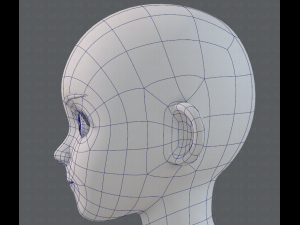 base mesh girl characterv06 3D-Modell