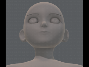 base mesh girl characterv06 3D-Modell