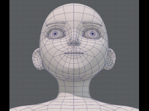 base mesh girl characterv06 3D-Modell