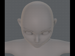 base mesh girl characterv06 3D-Modell