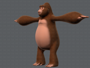 king kong v01 Model 3D