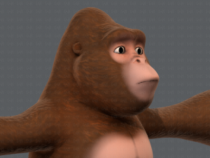 king kong v01 Model 3D