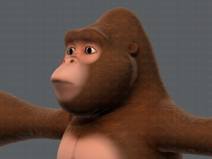 king kong v01 Model 3D