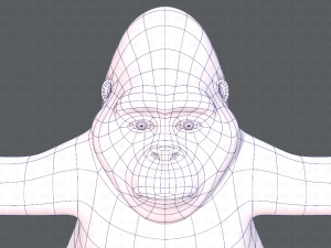 king kong v01 Model 3D