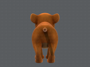baby lion v01 3D Model
