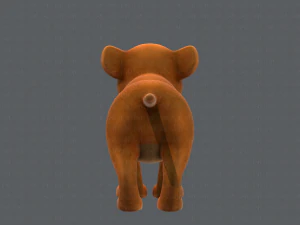 baby lion v01 3D Model
