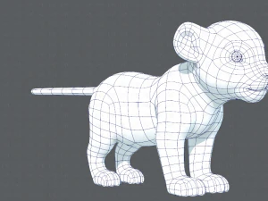 baby lion v01 3D Model