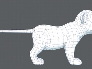 baby lion v01 3D Model