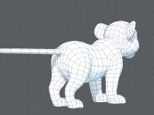 baby lion v01 3D Model
