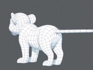 baby lion v01 3D Model