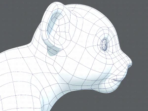 baby lion v01 3D Model