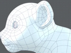 baby lion v01 3D Model