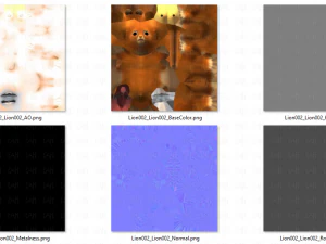 baby lion v01 3D Model