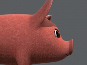 pig cartoon v02 3D Model