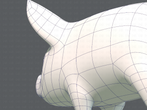 pig cartoon v02 3D मॉडल