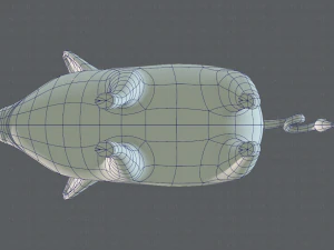 pig cartoon v02 3D Model