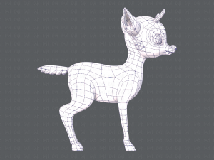 deer v01 Modello 3D