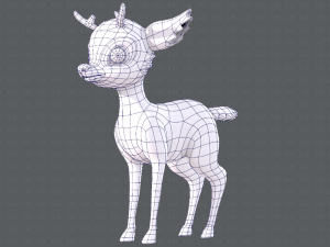 deer v01 Modello 3D