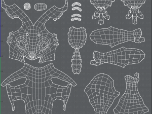 deer v01 Modello 3D