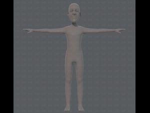 base mesh old man character v05 3Dモデル