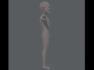 base mesh old man character v05 3Dモデル