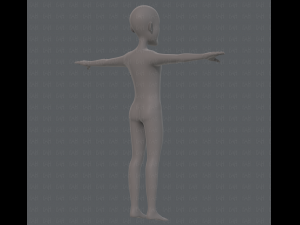 base mesh old man character v05 3Dモデル