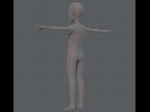 base mesh old man character v05 3Dモデル