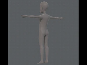 base mesh old man character v05 3D Model