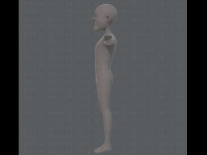 base mesh old man character v05 3Dモデル