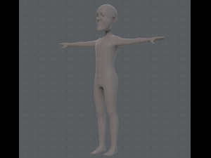 base mesh old man character v05 3Dモデル