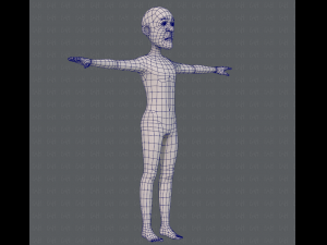 base mesh old man character v05 3Dモデル