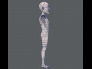 base mesh old man character v05 3Dモデル