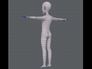 base mesh old man character v05 3Dモデル